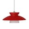 Besa Lighting Trilo 7 Cord Pendant, Red Matte, Satin Nickel Finish, 1x5W LED 1XT-271831-LED-SN - alternate 1